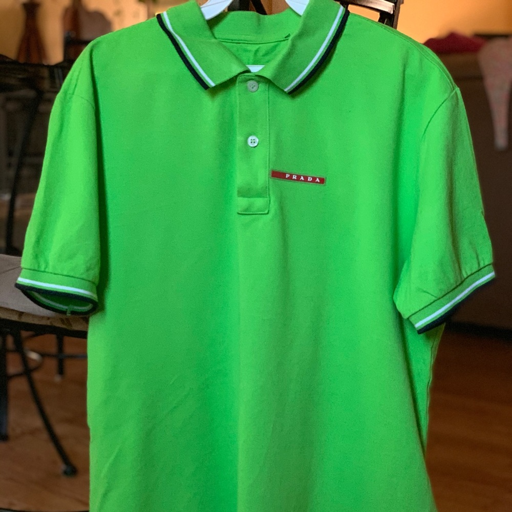 PRADA MENS POLO SHIRT LARGE